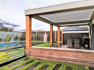 Ultimate Louvre Verandah with timber frame and deck - Melbourne