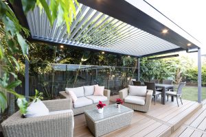 Ultimate Louvre Pool Patio - with trex decking - Melbourne