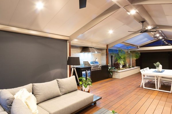 Gabled Outdoor Room - Insulated and Ultimate Louvre with deck, blinds, kitchen - Melbourne